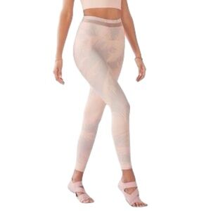Fabletics Leggings Womens Large High Waisted Athletic Workout Large Pink Blue